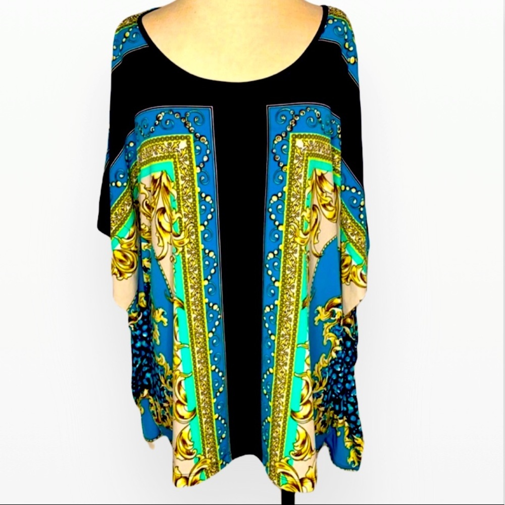 JM Collection Short Caftan Coverup or Tunic SZ